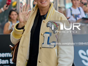 Noemie Merlant arrives at the Maria Cristina Hotel during the 72nd San Sebastian International Film Festival in San Sebastian, Spain, on Sep...