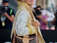 Noemie Merlant arrives at the Maria Cristina Hotel during the 72nd San Sebastian International Film Festival in San Sebastian, Spain, on Sep...