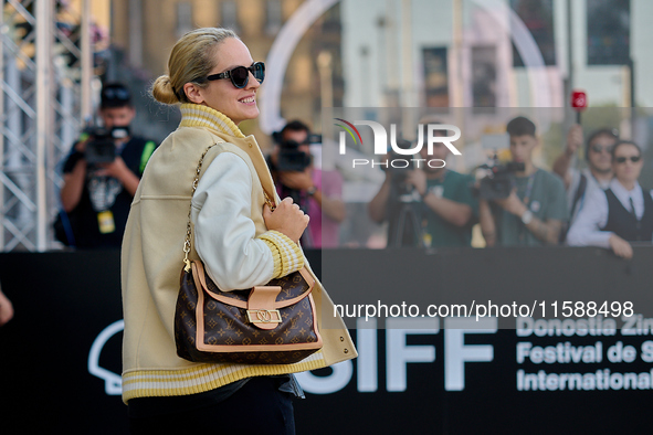 Noemie Merlant arrives at the Maria Cristina Hotel during the 72nd San Sebastian International Film Festival in San Sebastian, Spain, on Sep...