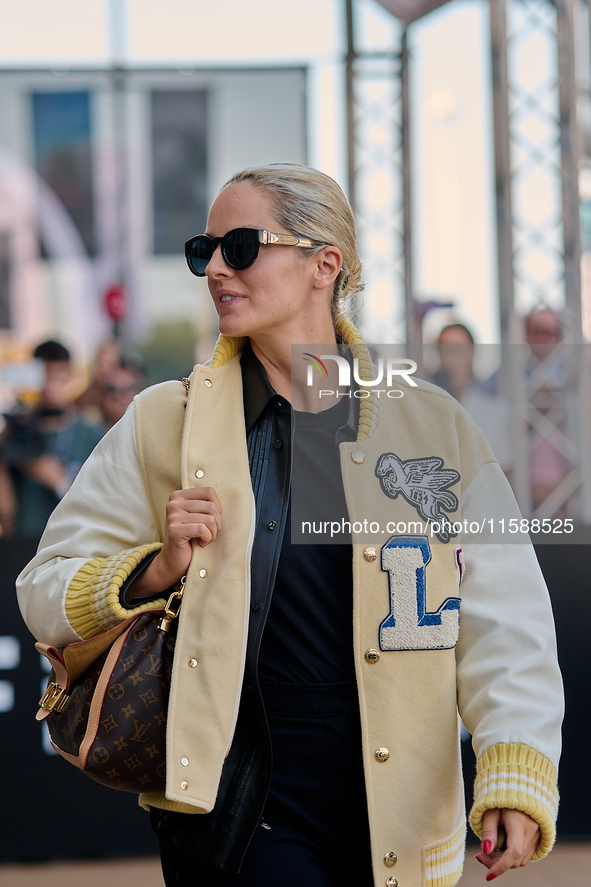 Noemie Merlant arrives at the Maria Cristina Hotel during the 72nd San Sebastian International Film Festival in San Sebastian, Spain, on Sep...