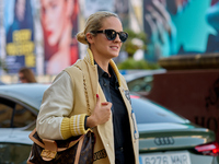 Noemie Merlant arrives at the Maria Cristina Hotel during the 72nd San Sebastian International Film Festival in San Sebastian, Spain, on Sep...