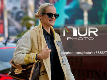 Noemie Merlant arrives at the Maria Cristina Hotel during the 72nd San Sebastian International Film Festival in San Sebastian, Spain, on Sep...