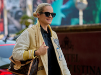 Noemie Merlant arrives at the Maria Cristina Hotel during the 72nd San Sebastian International Film Festival in San Sebastian, Spain, on Sep...