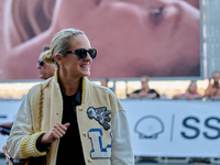 Noemie Merlant arrives at the Maria Cristina Hotel during the 72nd San Sebastian International Film Festival in San Sebastian, Spain, on Sep...