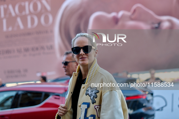 Noemie Merlant arrives at the Maria Cristina Hotel during the 72nd San Sebastian International Film Festival in San Sebastian, Spain, on Sep...