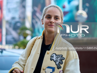 Noemie Merlant arrives at the Maria Cristina Hotel during the 72nd San Sebastian International Film Festival in San Sebastian, Spain, on Sep...