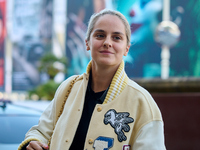 Noemie Merlant arrives at the Maria Cristina Hotel during the 72nd San Sebastian International Film Festival in San Sebastian, Spain, on Sep...