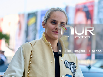 Noemie Merlant arrives at the Maria Cristina Hotel during the 72nd San Sebastian International Film Festival in San Sebastian, Spain, on Sep...