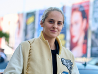 Noemie Merlant arrives at the Maria Cristina Hotel during the 72nd San Sebastian International Film Festival in San Sebastian, Spain, on Sep...