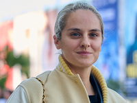 Noemie Merlant arrives at the Maria Cristina Hotel during the 72nd San Sebastian International Film Festival in San Sebastian, Spain, on Sep...