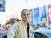 Noemie Merlant arrives at the Maria Cristina Hotel during the 72nd San Sebastian International Film Festival in San Sebastian, Spain, on Sep...