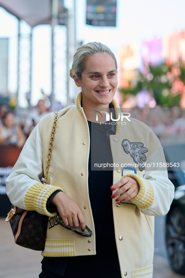 Noemie Merlant arrives at the Maria Cristina Hotel during the 72nd San Sebastian International Film Festival in San Sebastian, Spain, on Sep...