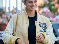 Noemie Merlant arrives at the Maria Cristina Hotel during the 72nd San Sebastian International Film Festival in San Sebastian, Spain, on Sep...