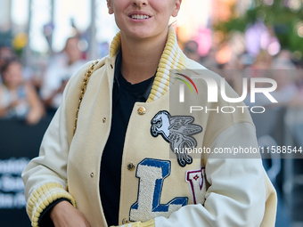 Noemie Merlant arrives at the Maria Cristina Hotel during the 72nd San Sebastian International Film Festival in San Sebastian, Spain, on Sep...