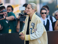 Noemie Merlant arrives at the Maria Cristina Hotel during the 72nd San Sebastian International Film Festival in San Sebastian, Spain, on Sep...