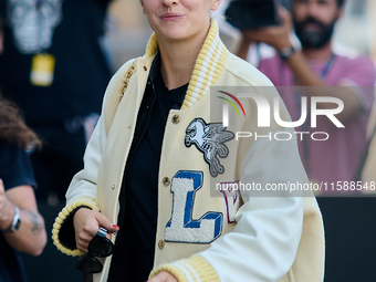 Noemie Merlant arrives at the Maria Cristina Hotel during the 72nd San Sebastian International Film Festival in San Sebastian, Spain, on Sep...