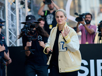 Noemie Merlant arrives at the Maria Cristina Hotel during the 72nd San Sebastian International Film Festival in San Sebastian, Spain, on Sep...