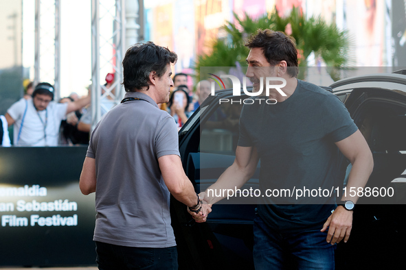 Javier Bardem arrives at the Maria Cristina Hotel during the 72nd San Sebastian International Film Festival in San Sebastian, Spain, on Sept...