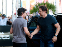 Javier Bardem arrives at the Maria Cristina Hotel during the 72nd San Sebastian International Film Festival in San Sebastian, Spain, on Sept...