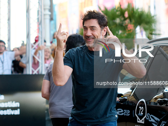 Javier Bardem arrives at the Maria Cristina Hotel during the 72nd San Sebastian International Film Festival in San Sebastian, Spain, on Sept...