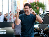 Javier Bardem arrives at the Maria Cristina Hotel during the 72nd San Sebastian International Film Festival in San Sebastian, Spain, on Sept...