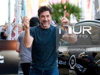 Javier Bardem arrives at the Maria Cristina Hotel during the 72nd San Sebastian International Film Festival in San Sebastian, Spain, on Sept...