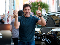 Javier Bardem arrives at the Maria Cristina Hotel during the 72nd San Sebastian International Film Festival in San Sebastian, Spain, on Sept...