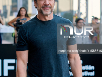 Javier Bardem arrives at the Maria Cristina Hotel during the 72nd San Sebastian International Film Festival in San Sebastian, Spain, on Sept...