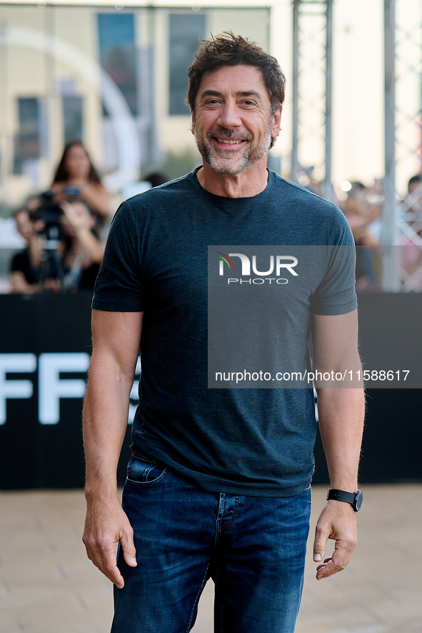 Javier Bardem arrives at the Maria Cristina Hotel during the 72nd San Sebastian International Film Festival in San Sebastian, Spain, on Sept...