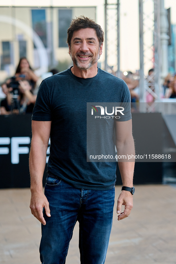 Javier Bardem arrives at the Maria Cristina Hotel during the 72nd San Sebastian International Film Festival in San Sebastian, Spain, on Sept...