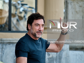 Javier Bardem arrives at the Maria Cristina Hotel during the 72nd San Sebastian International Film Festival in San Sebastian, Spain, on Sept...