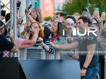 Javier Bardem arrives at the Maria Cristina Hotel during the 72nd San Sebastian International Film Festival in San Sebastian, Spain, on Sept...