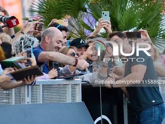 Javier Bardem arrives at the Maria Cristina Hotel during the 72nd San Sebastian International Film Festival in San Sebastian, Spain, on Sept...