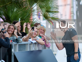 Javier Bardem arrives at the Maria Cristina Hotel during the 72nd San Sebastian International Film Festival in San Sebastian, Spain, on Sept...