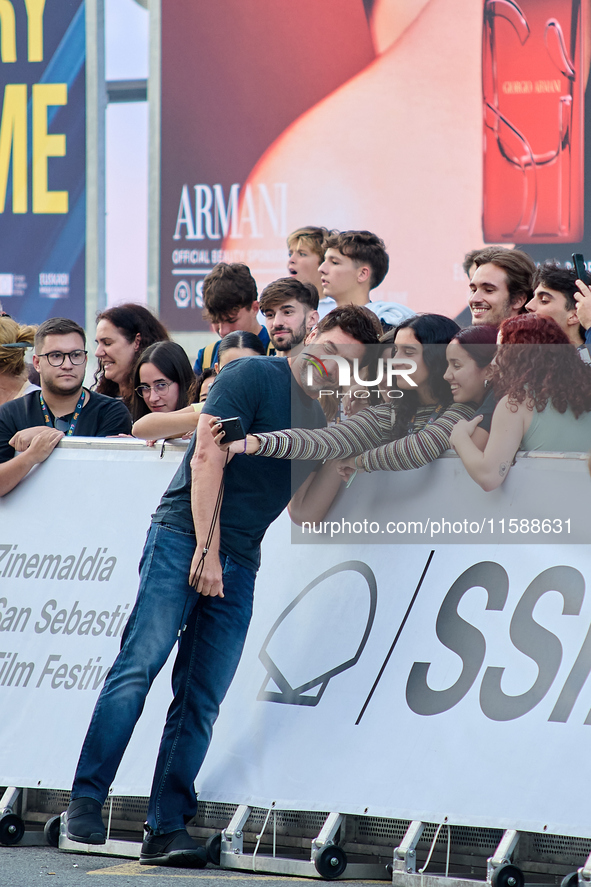 Javier Bardem arrives at the Maria Cristina Hotel during the 72nd San Sebastian International Film Festival in San Sebastian, Spain, on Sept...