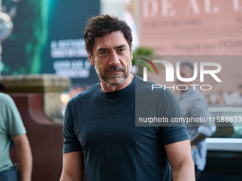 Javier Bardem arrives at the Maria Cristina Hotel during the 72nd San Sebastian International Film Festival in San Sebastian, Spain, on Sept...