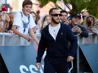 Antonio Alvarez, C Tangana, arrives at the Maria Cristina Hotel during the 72nd San Sebastian International Film Festival in San Sebastian,...