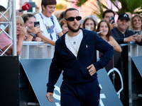 Antonio Alvarez, C Tangana, arrives at the Maria Cristina Hotel during the 72nd San Sebastian International Film Festival in San Sebastian,...