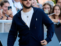 Antonio Alvarez, C Tangana, arrives at the Maria Cristina Hotel during the 72nd San Sebastian International Film Festival in San Sebastian,...