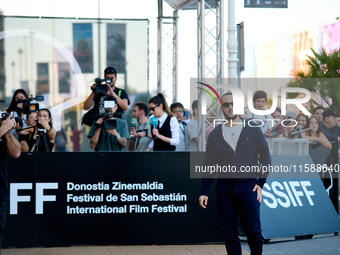 Antonio Alvarez, C Tangana, arrives at the Maria Cristina Hotel during the 72nd San Sebastian International Film Festival in San Sebastian,...