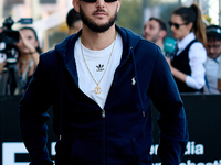 Antonio Alvarez, C Tangana, arrives at the Maria Cristina Hotel during the 72nd San Sebastian International Film Festival in San Sebastian,...