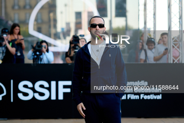 Antonio Alvarez, C Tangana, arrives at the Maria Cristina Hotel during the 72nd San Sebastian International Film Festival in San Sebastian,...