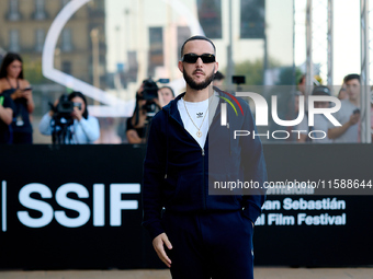 Antonio Alvarez, C Tangana, arrives at the Maria Cristina Hotel during the 72nd San Sebastian International Film Festival in San Sebastian,...