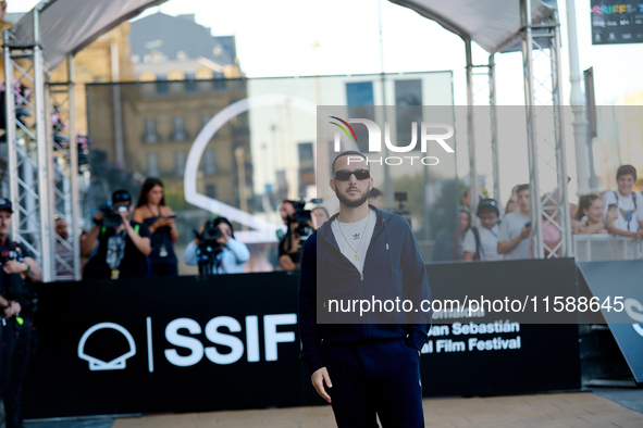 Antonio Alvarez, C Tangana, arrives at the Maria Cristina Hotel during the 72nd San Sebastian International Film Festival in San Sebastian,...