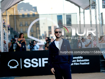 Antonio Alvarez, C Tangana, arrives at the Maria Cristina Hotel during the 72nd San Sebastian International Film Festival in San Sebastian,...