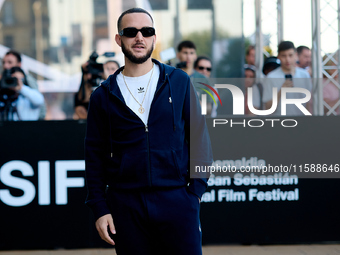 Antonio Alvarez, C Tangana, arrives at the Maria Cristina Hotel during the 72nd San Sebastian International Film Festival in San Sebastian,...