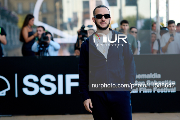 Antonio Alvarez, C Tangana, arrives at the Maria Cristina Hotel during the 72nd San Sebastian International Film Festival in San Sebastian,...