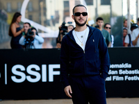 Antonio Alvarez, C Tangana, arrives at the Maria Cristina Hotel during the 72nd San Sebastian International Film Festival in San Sebastian,...