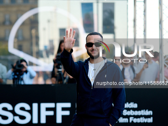 Antonio Alvarez, C Tangana, arrives at the Maria Cristina Hotel during the 72nd San Sebastian International Film Festival in San Sebastian,...