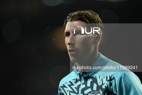 Willi Orban centre-back of RB Leipzig and Hungary during the warm-up before the UEFA Champions League 2024/25 League Phase MD1 match between...